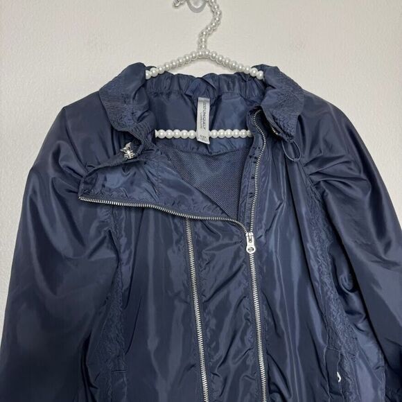 Lorna Jane Jacket Medium Blue Double Zip Active Windbreaker Sport Run Uniquely - Picture 3 of 16
